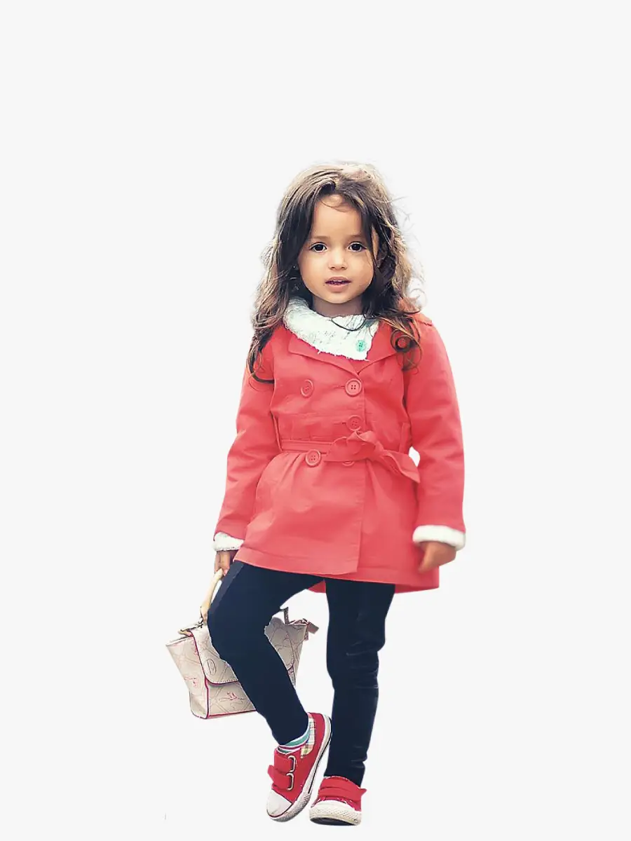 Girl's Full Sleeve Red Jacket
