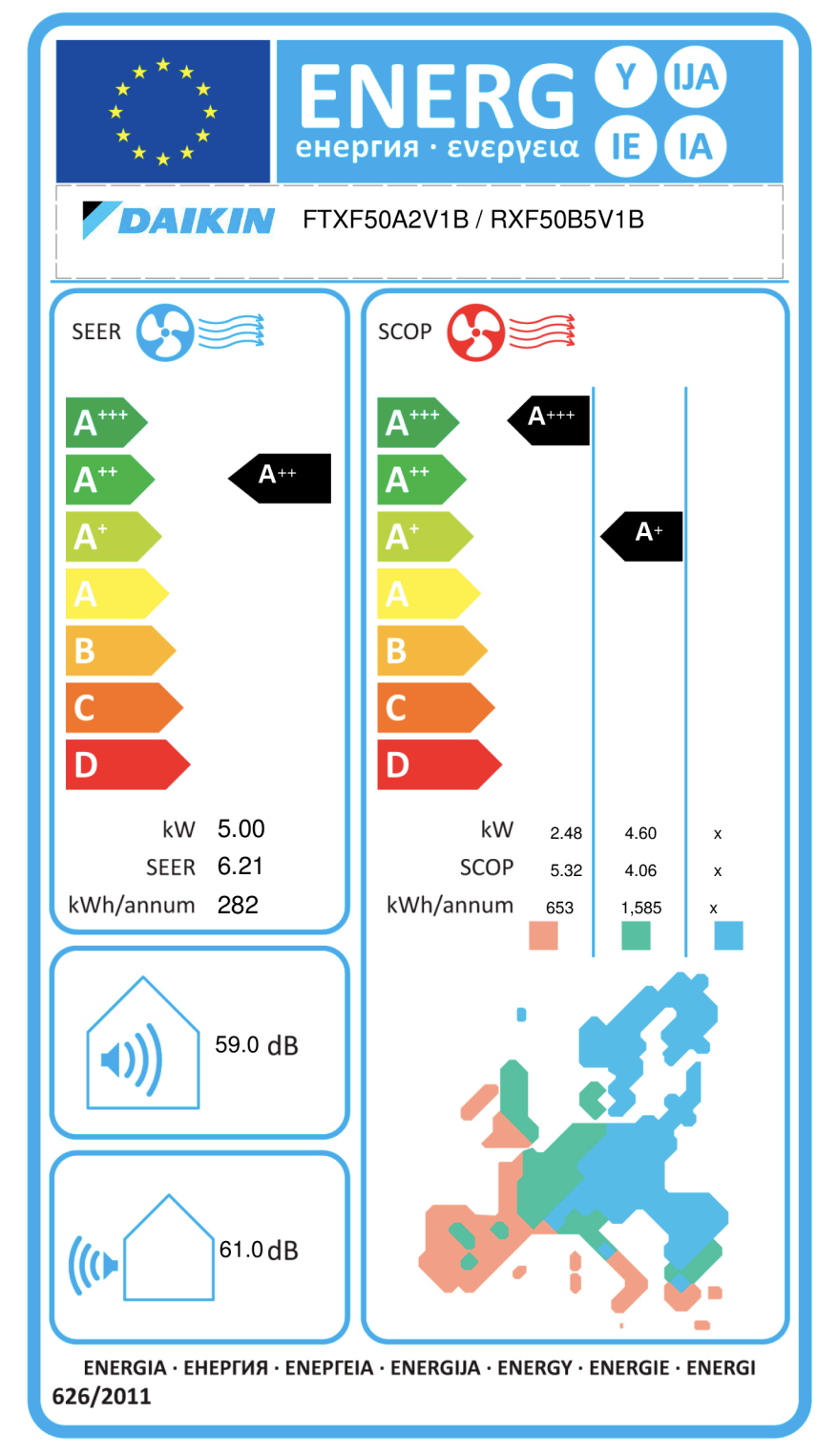 Climatiseur Mural - Sensira - 3.3kW -DAIKIN - FTXF35F + RXF35F - R32 – Image 5